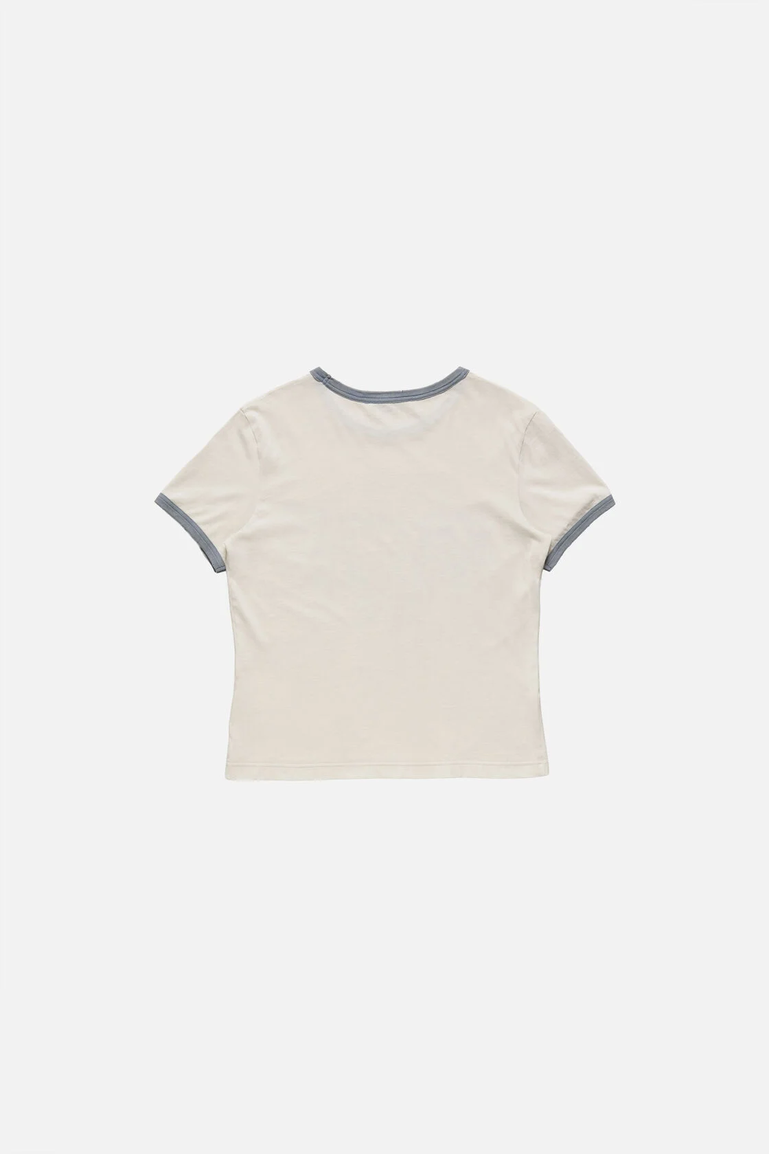 Tan t-shirt, back view