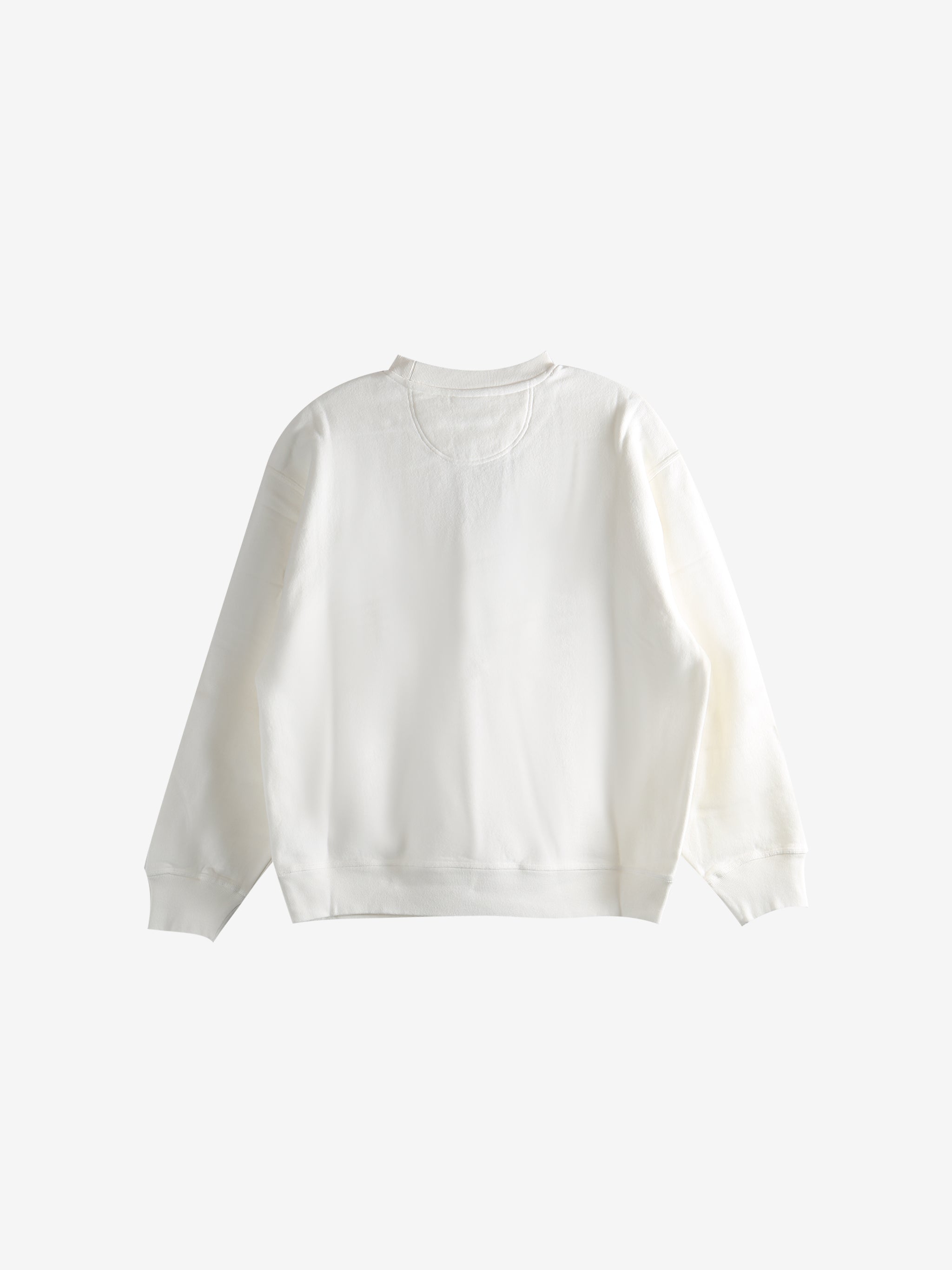 White sweats, back view