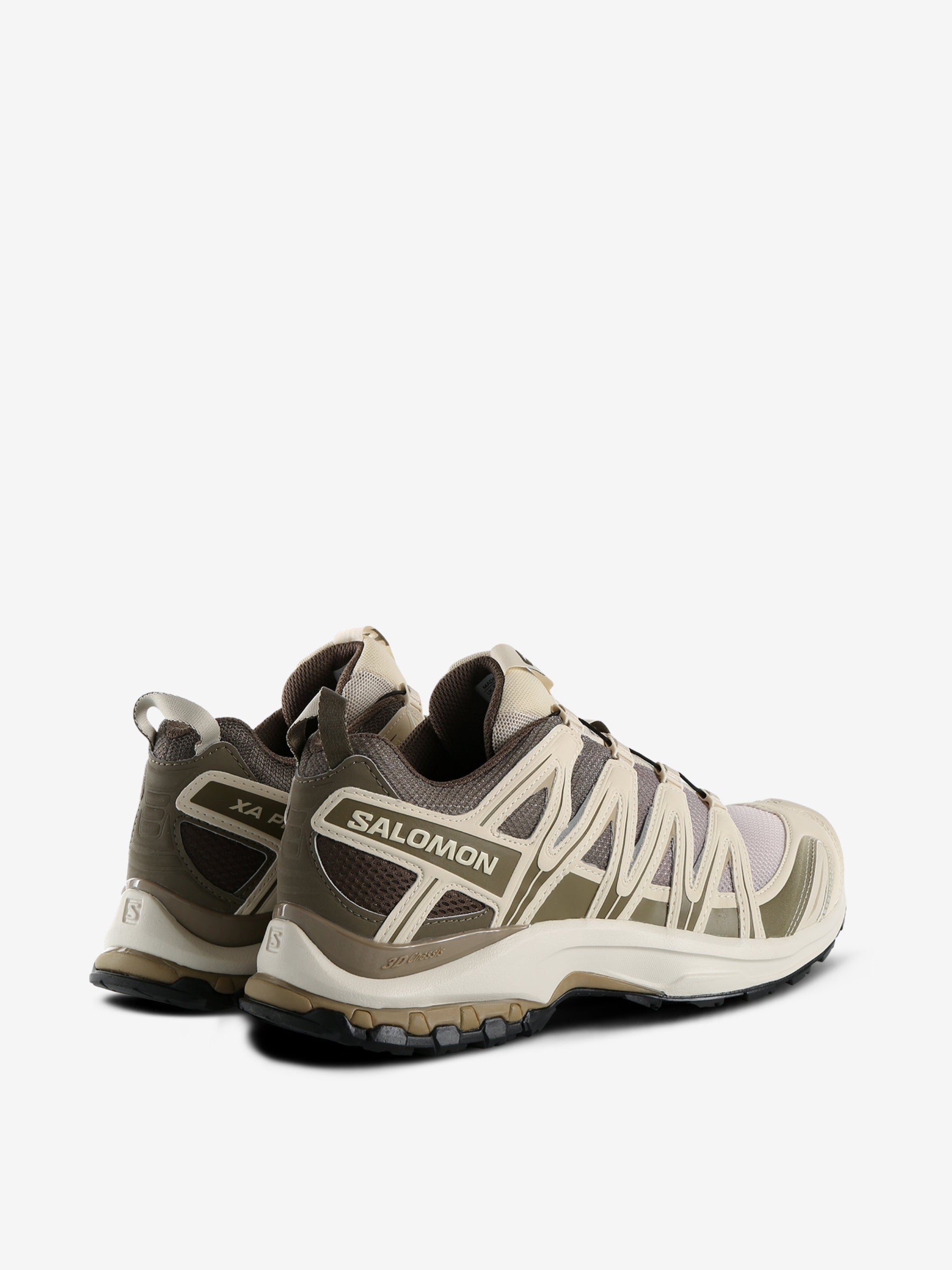 Tan sheakers,back view