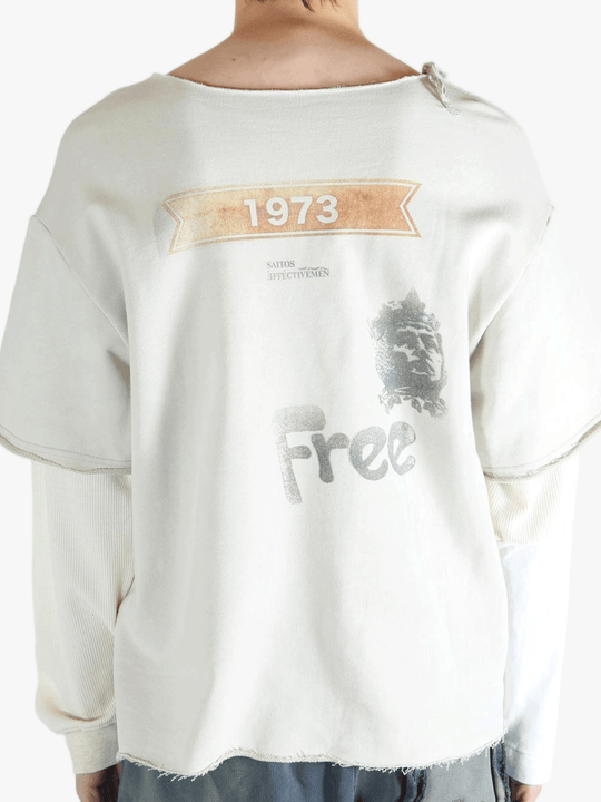 White shirt worn by a person, showing the shirt's fit