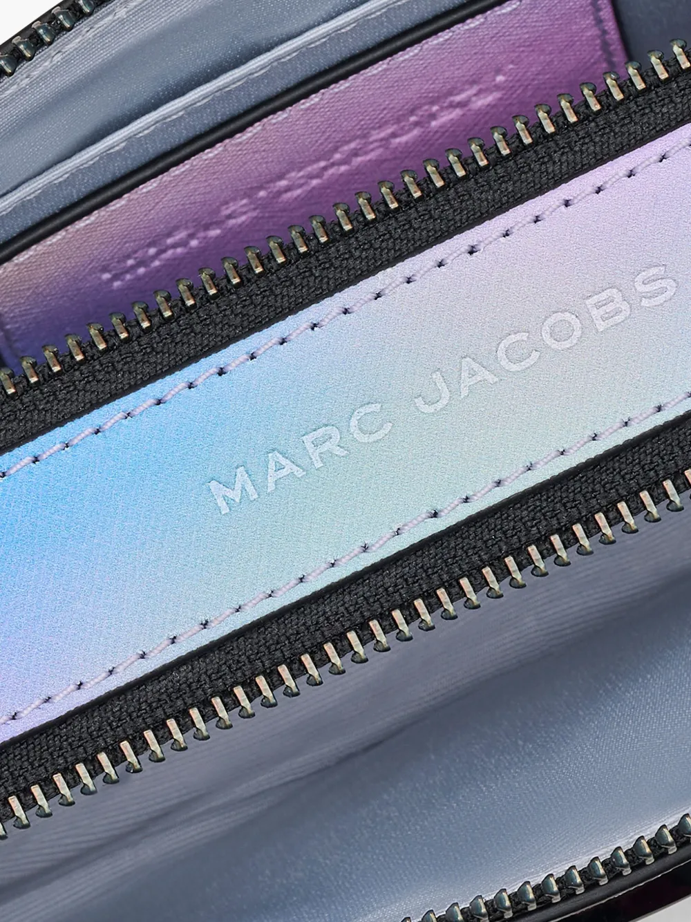 Close up of blue bag,showing texture of the leather fabric