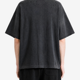 Black t-shirt, full body view