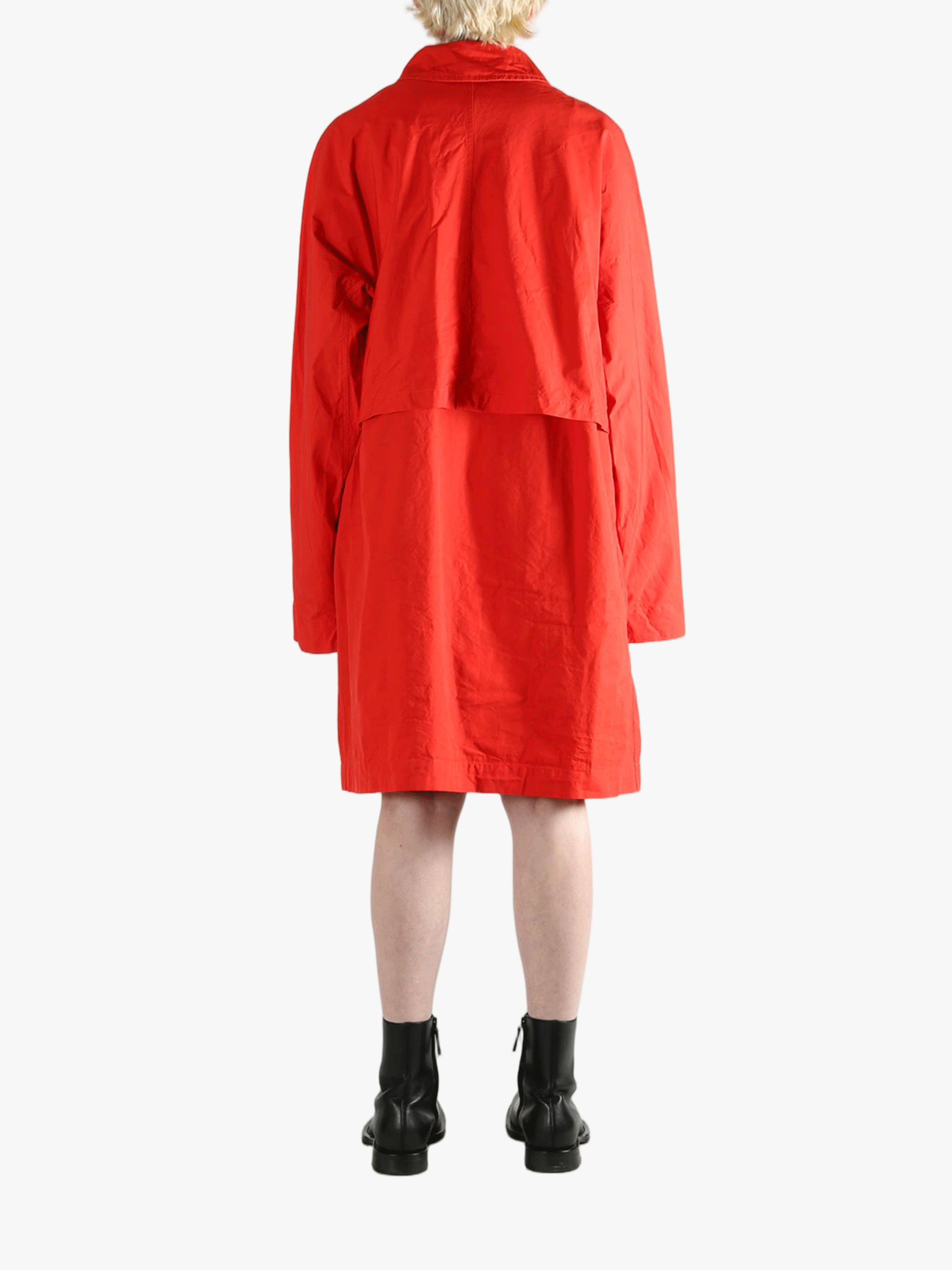 Red coat,full body view