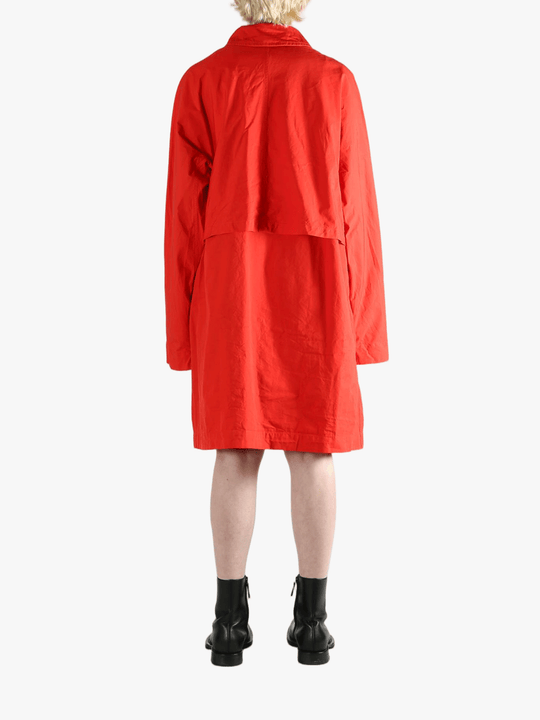 Red coat,full body view