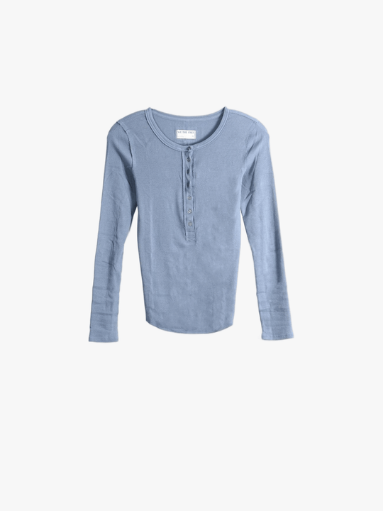 Blue shirt, front view
