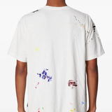 White short sleeves,worn by a person, showing the t-shirt fit