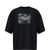 Black t-shirt, front view