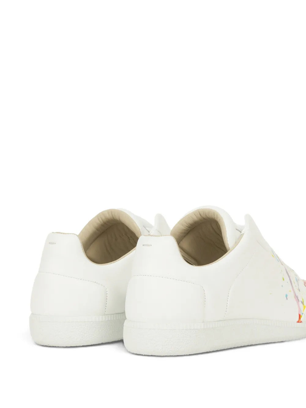 White shoes, back view