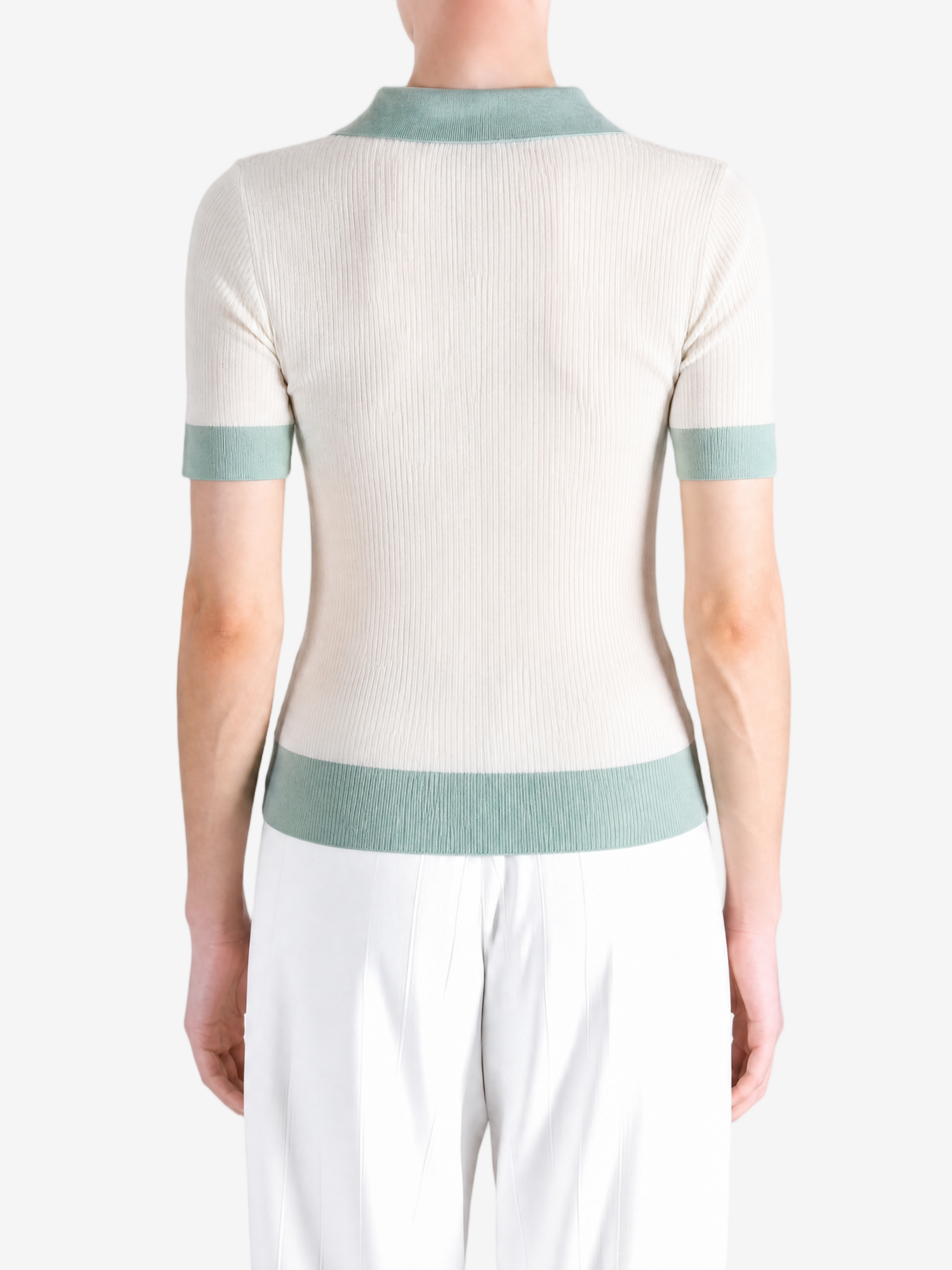 Tan shirt worn by a person, showing the shirt fit