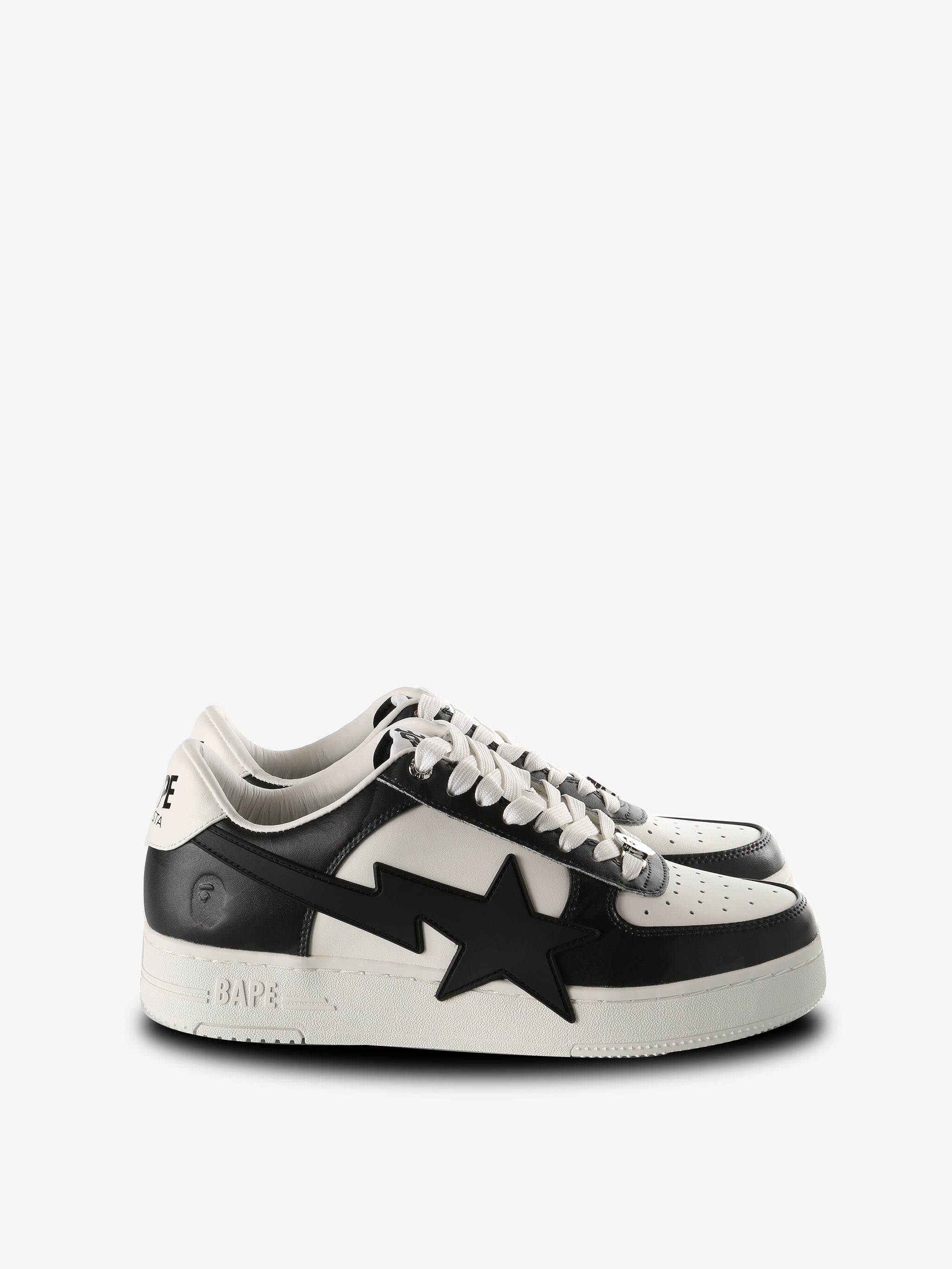 Black sneakers, front view