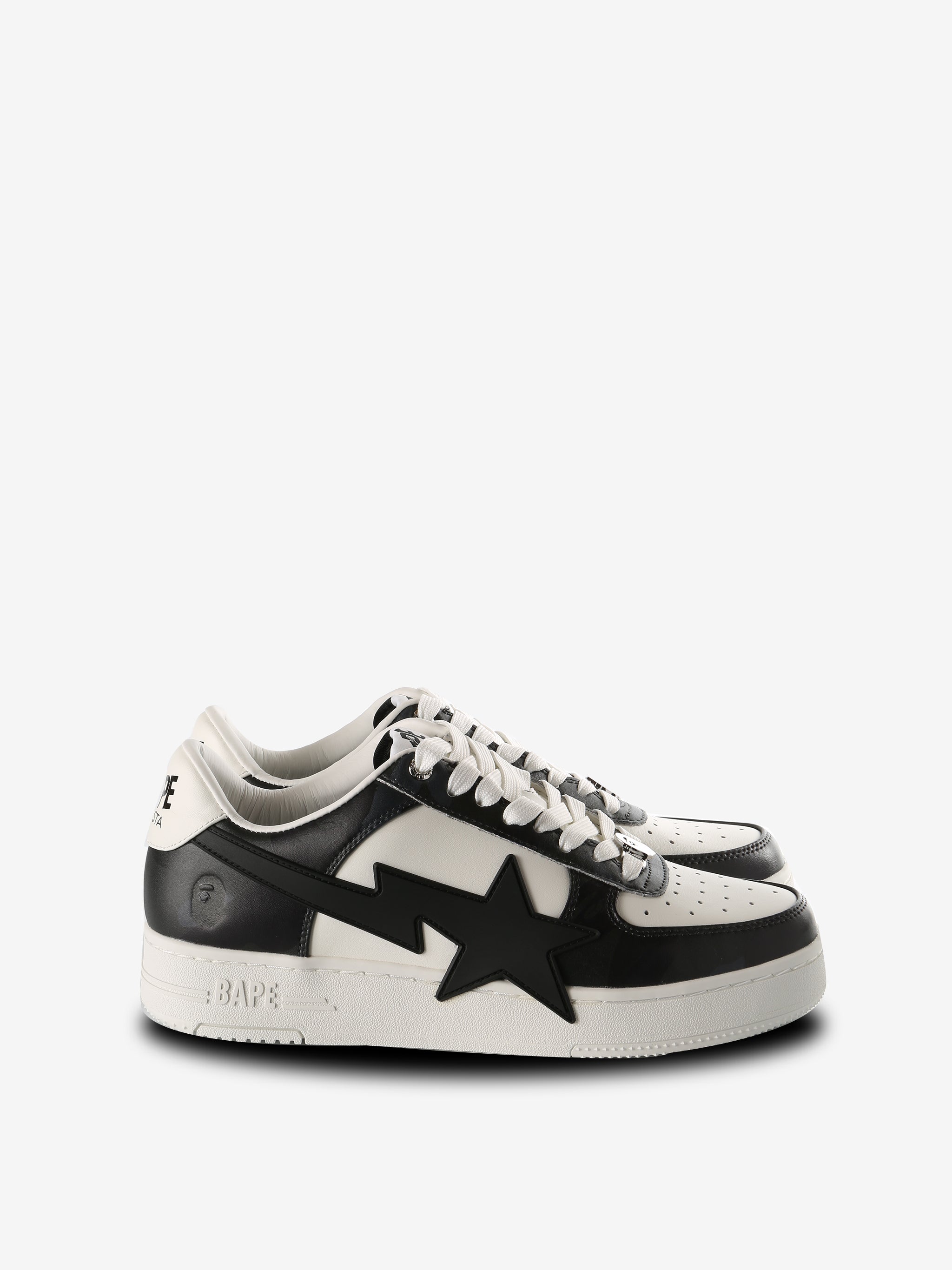 Black sneakers, front view