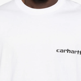 Close up of white t-shirt, showing texture of the Cotton fabric