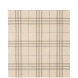 Close up of Tan scarf, showing texture of the 52% wool/ 48% silk fabric