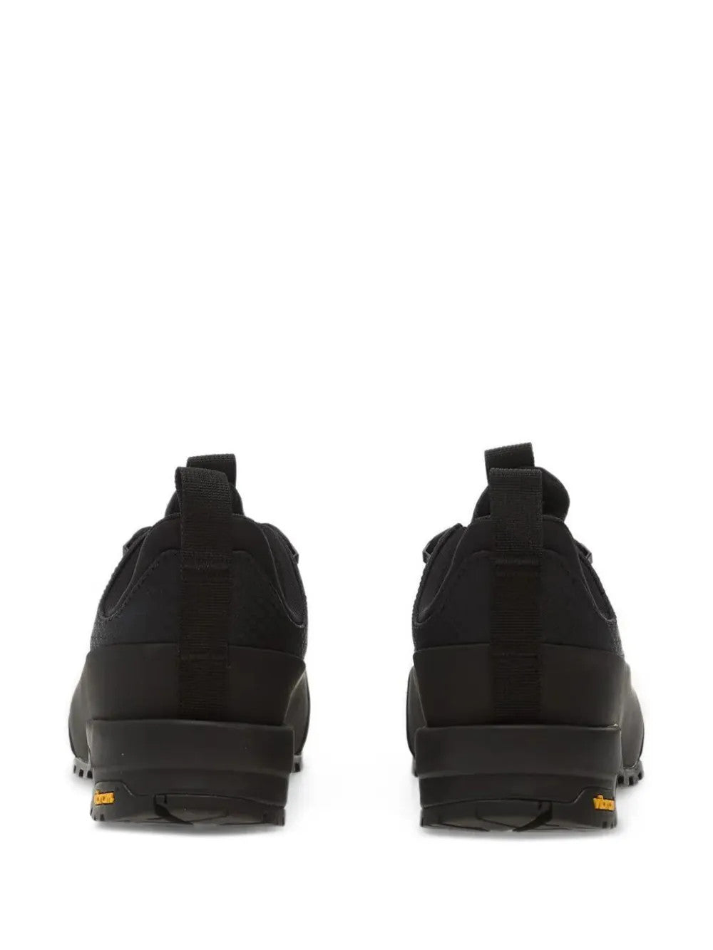 Black shoes, back view