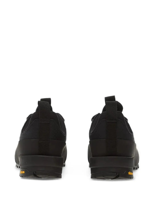 Black shoes, back view