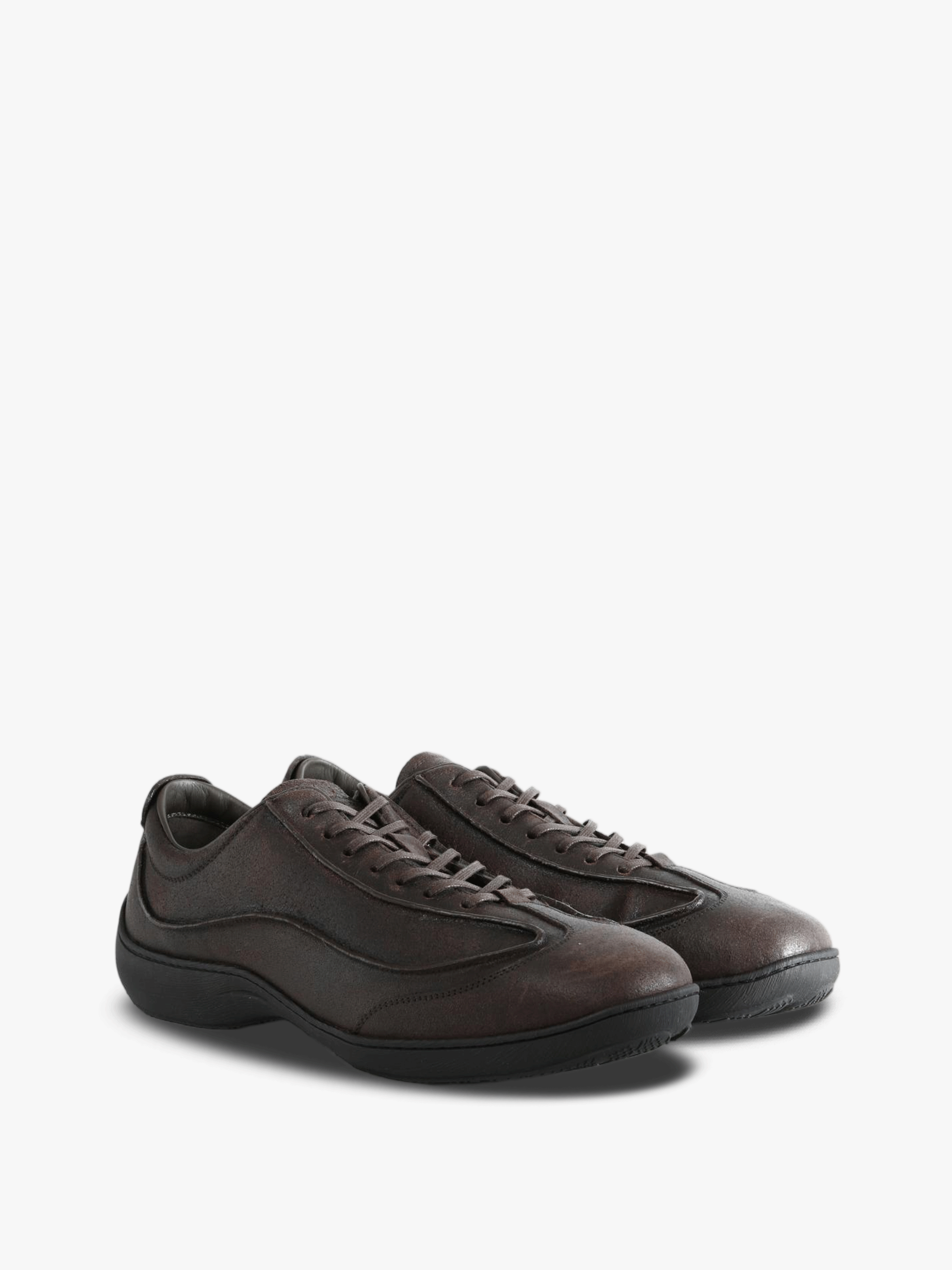Brown shoes, front view