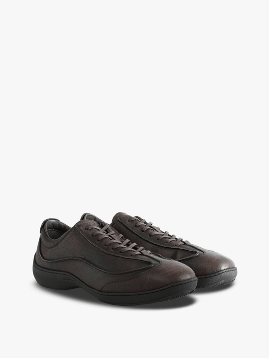 Brown shoes, front view