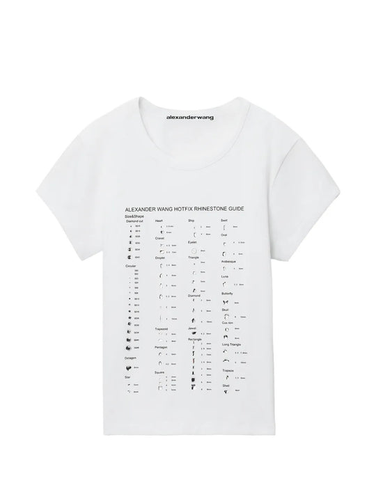 White t-shirt, front view