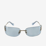 Blue sunglasses,front view