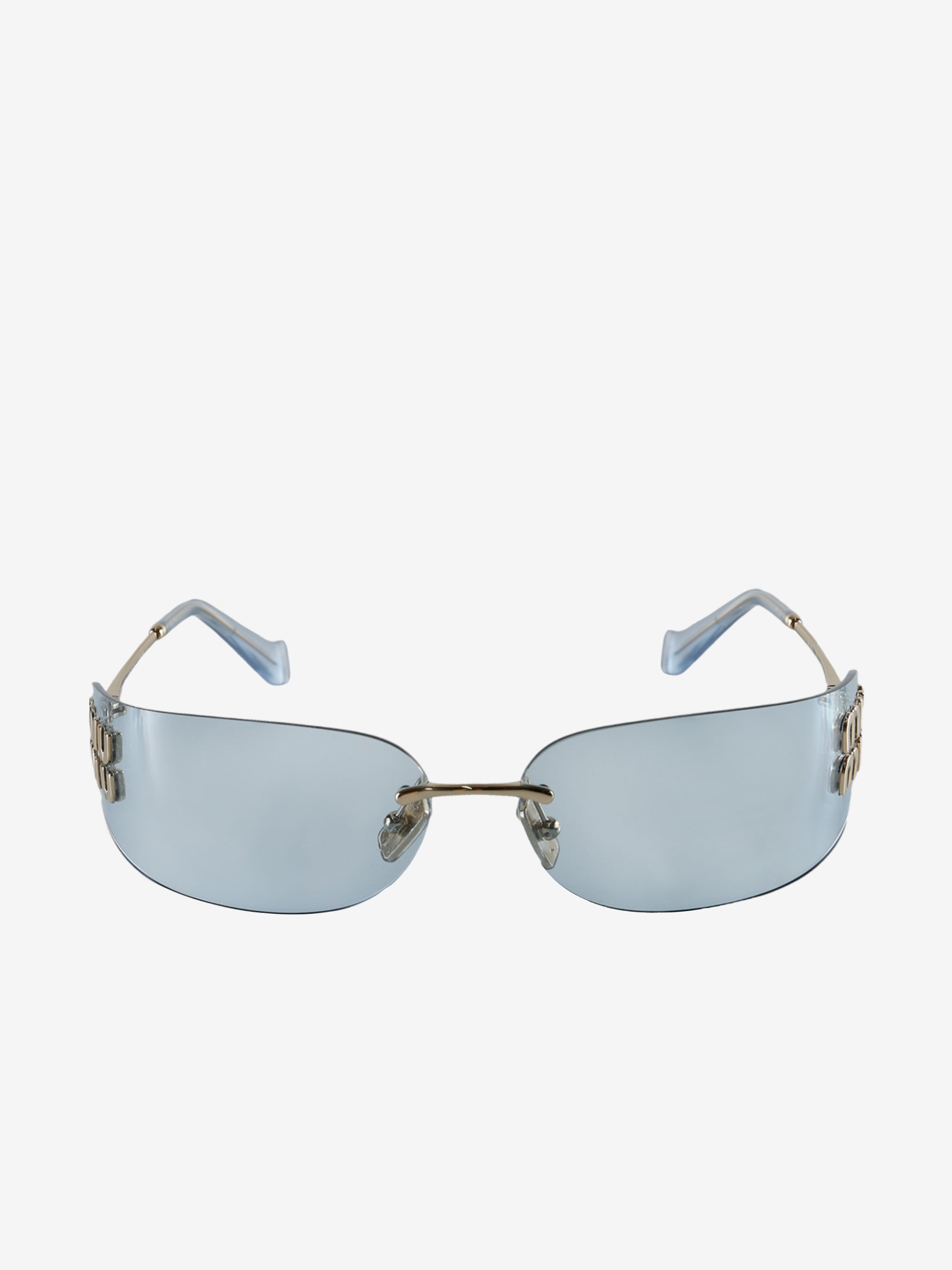 Blue sunglasses,front view