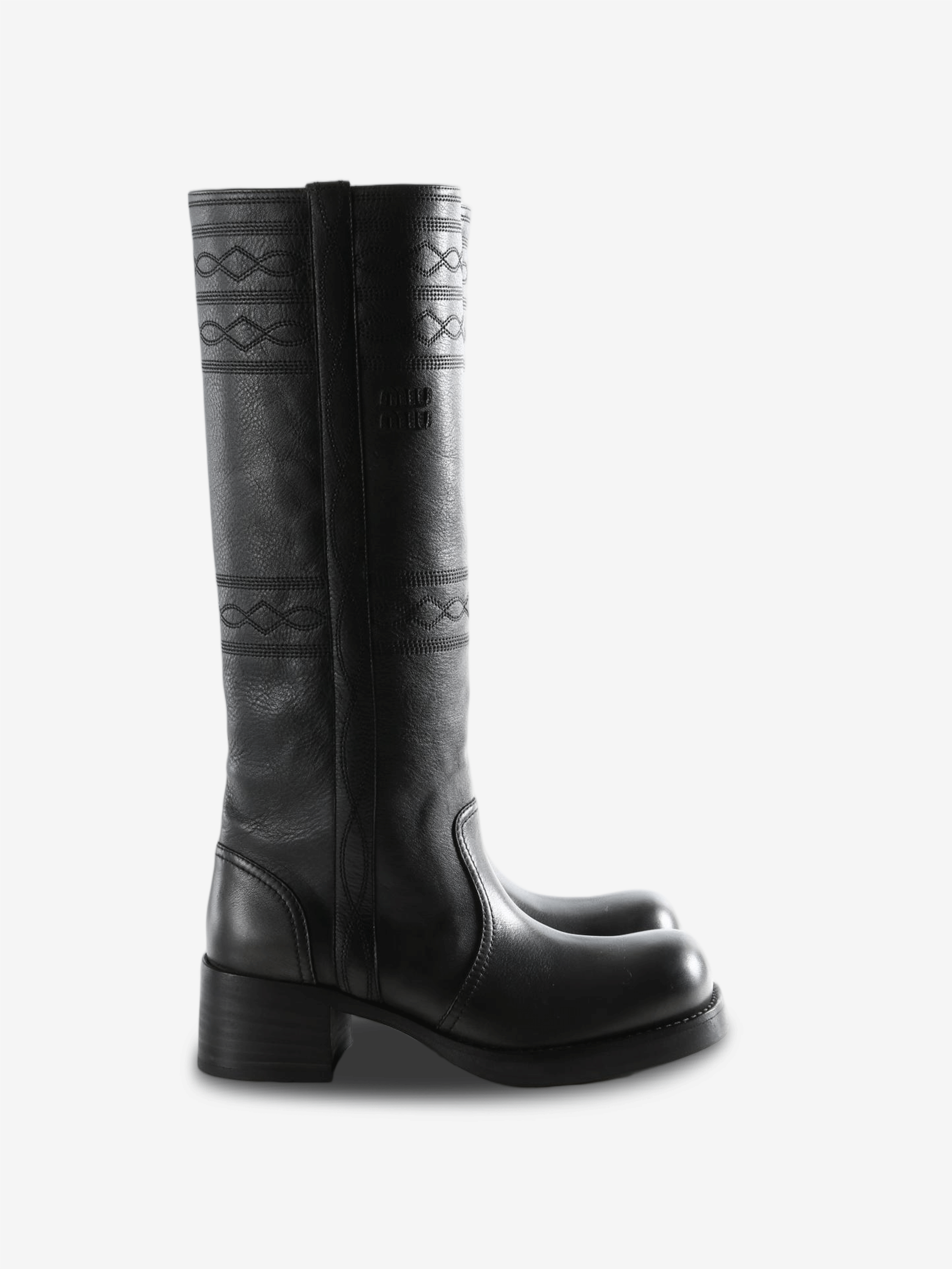Black boots, side view