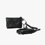 Black accessories, front view