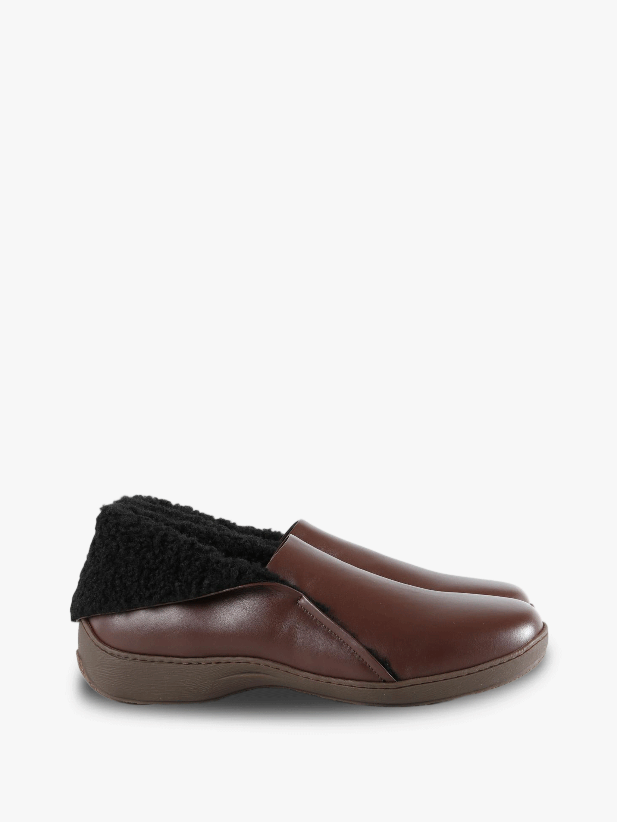 Brown shoes, side view