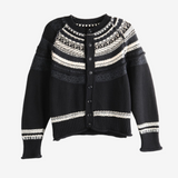 Black knitwear, front view