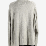Grey knitwear, full body view