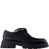 Black shoes, front view