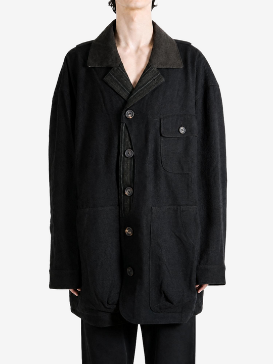 Black jacket, front view