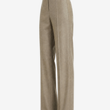 Tan pants, full body view