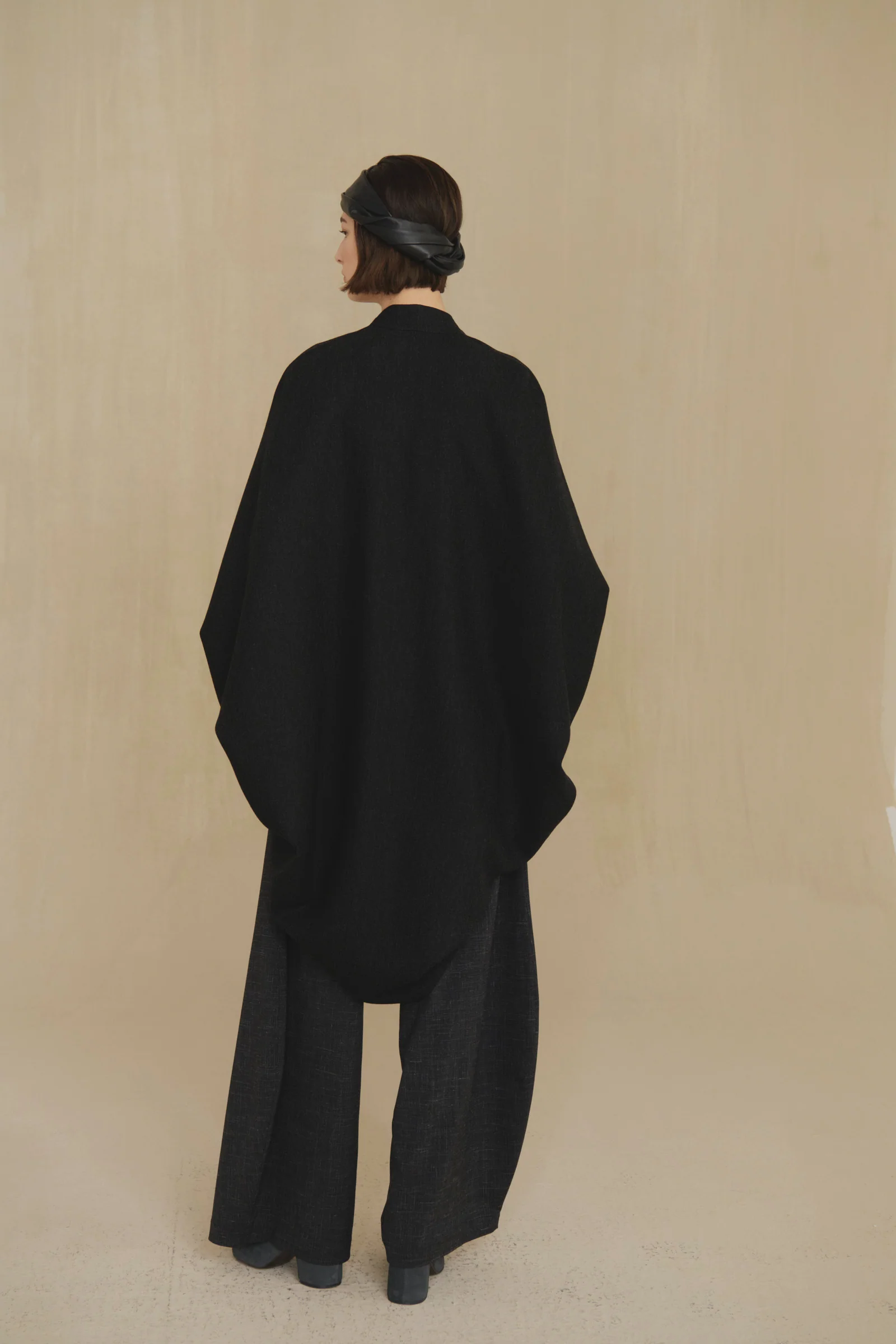 Black jacket, full body view