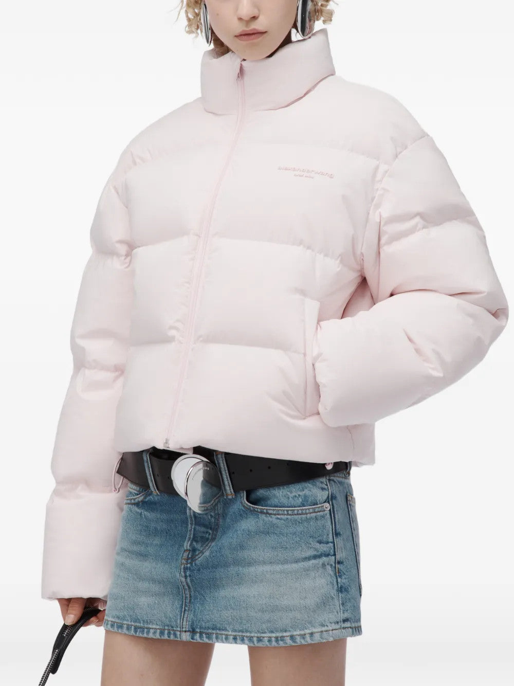 Pink jacket, front view