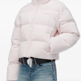 Pink jacket, front view