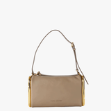 Tan bag, front view