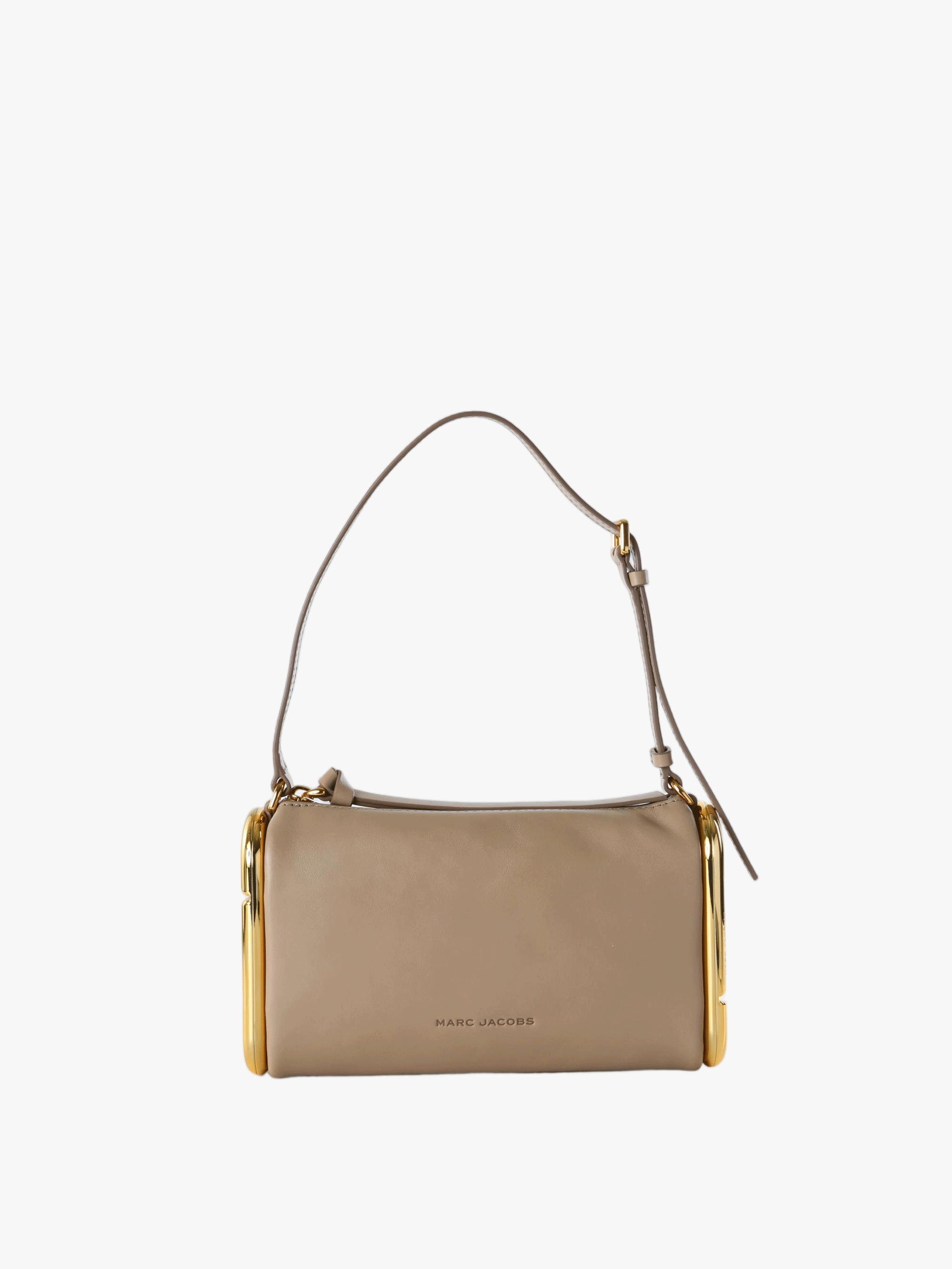 Tan bag, front view
