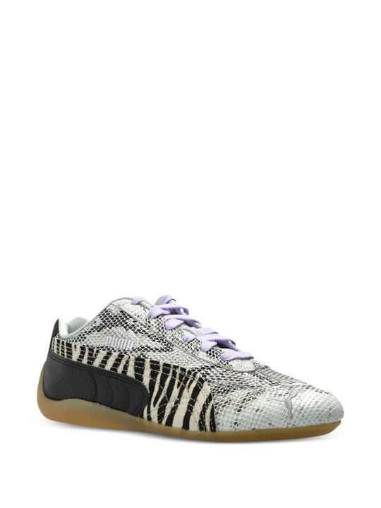 Black flats, side view