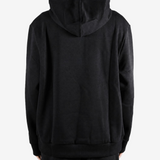 Black hoodie, full body view