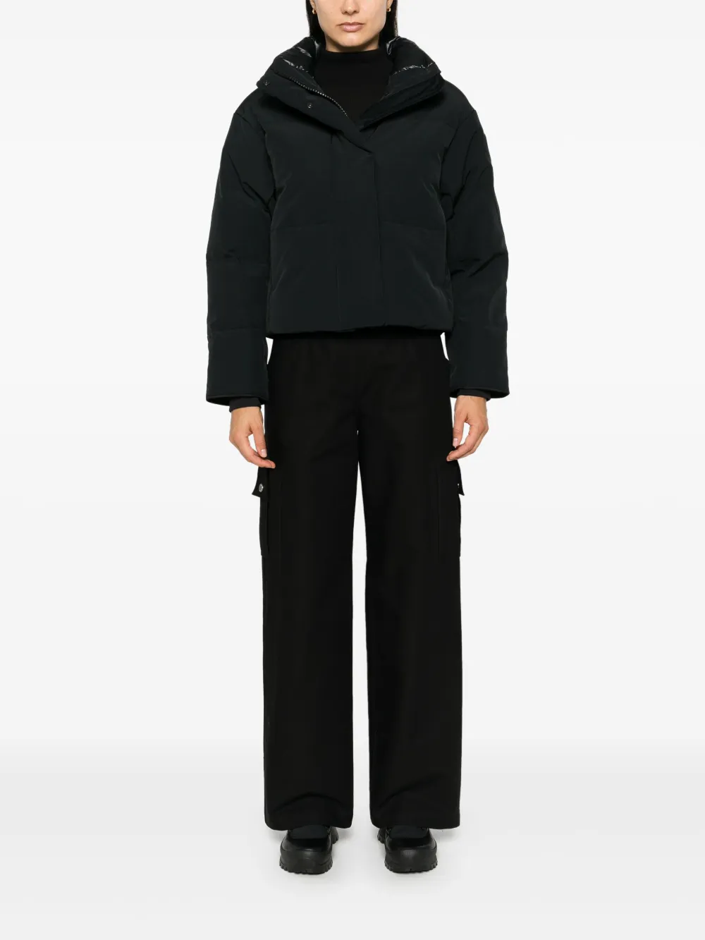 Black jacket, full body view