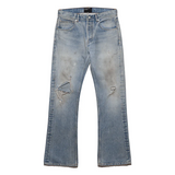 Blue jeans, front view
