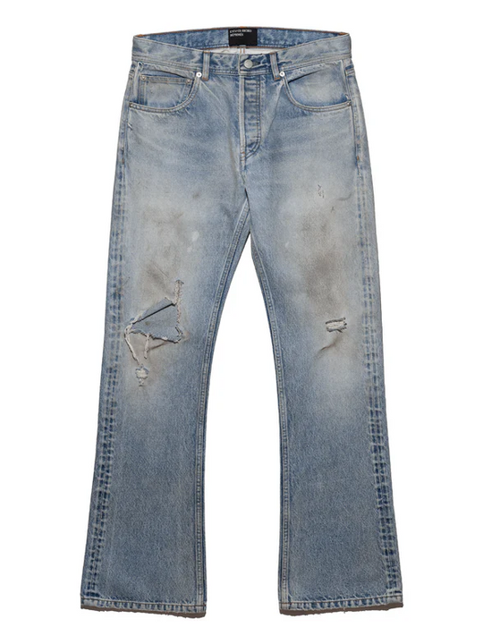 Blue jeans, front view
