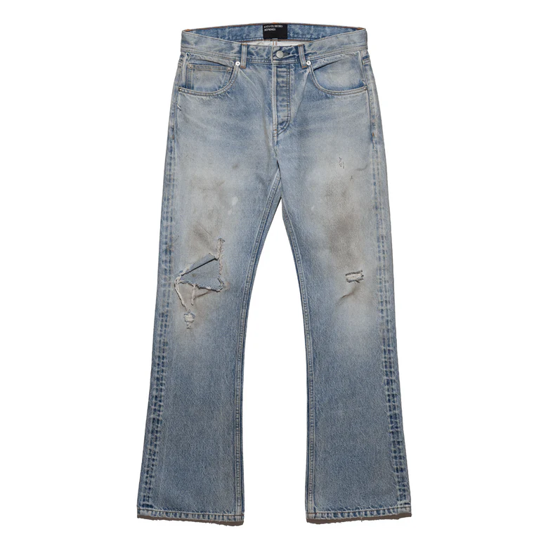 Blue jeans, front view