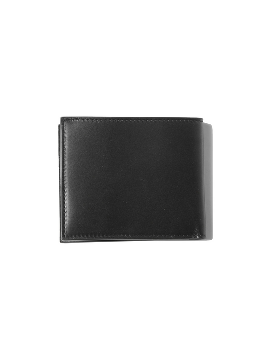 Black wallet, back view