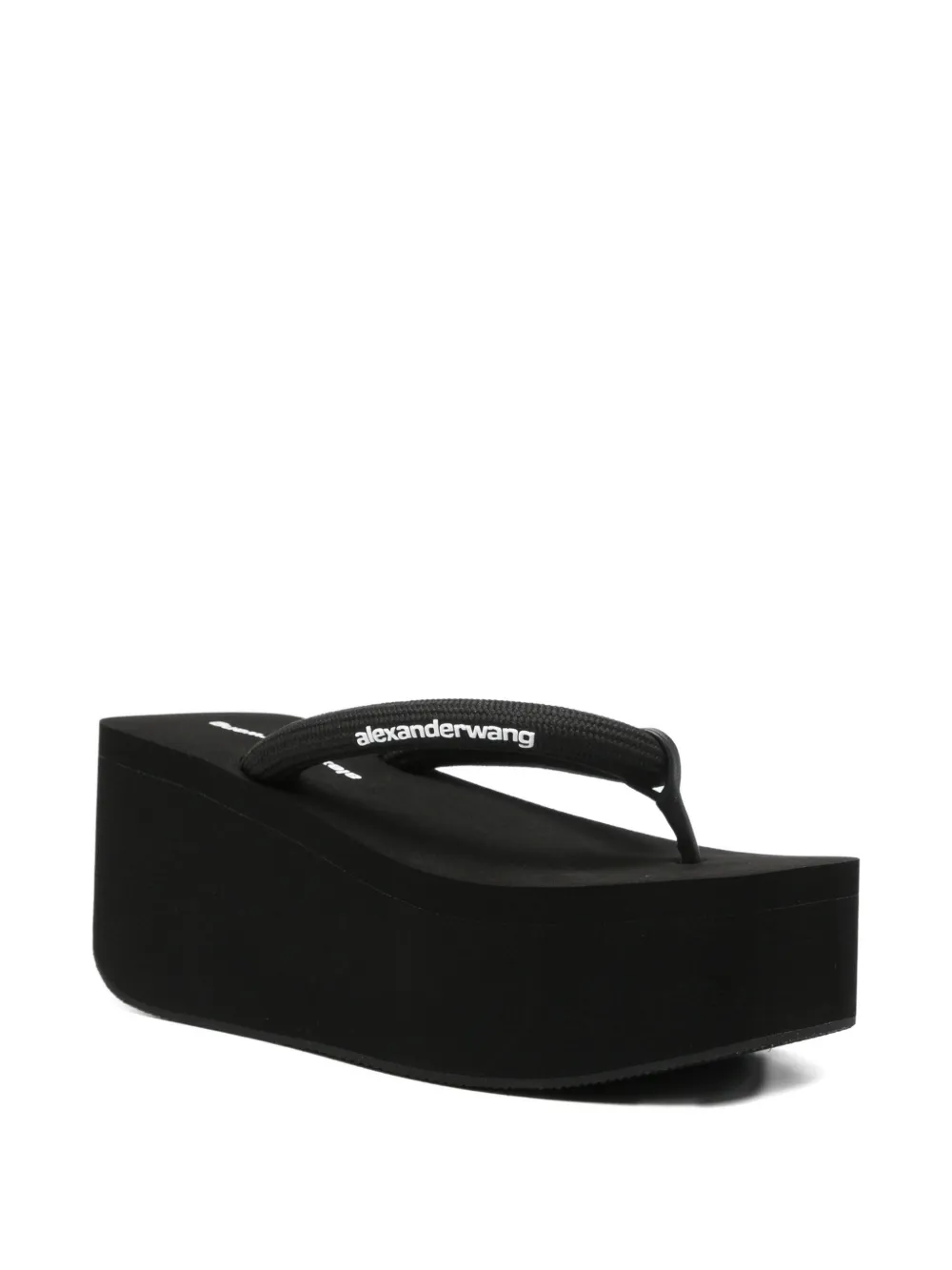 Black sandals, side view