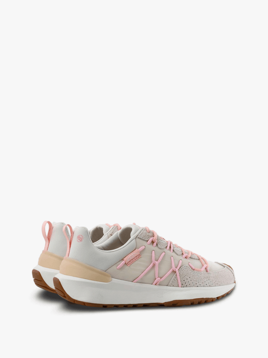 Tan shoes, side view