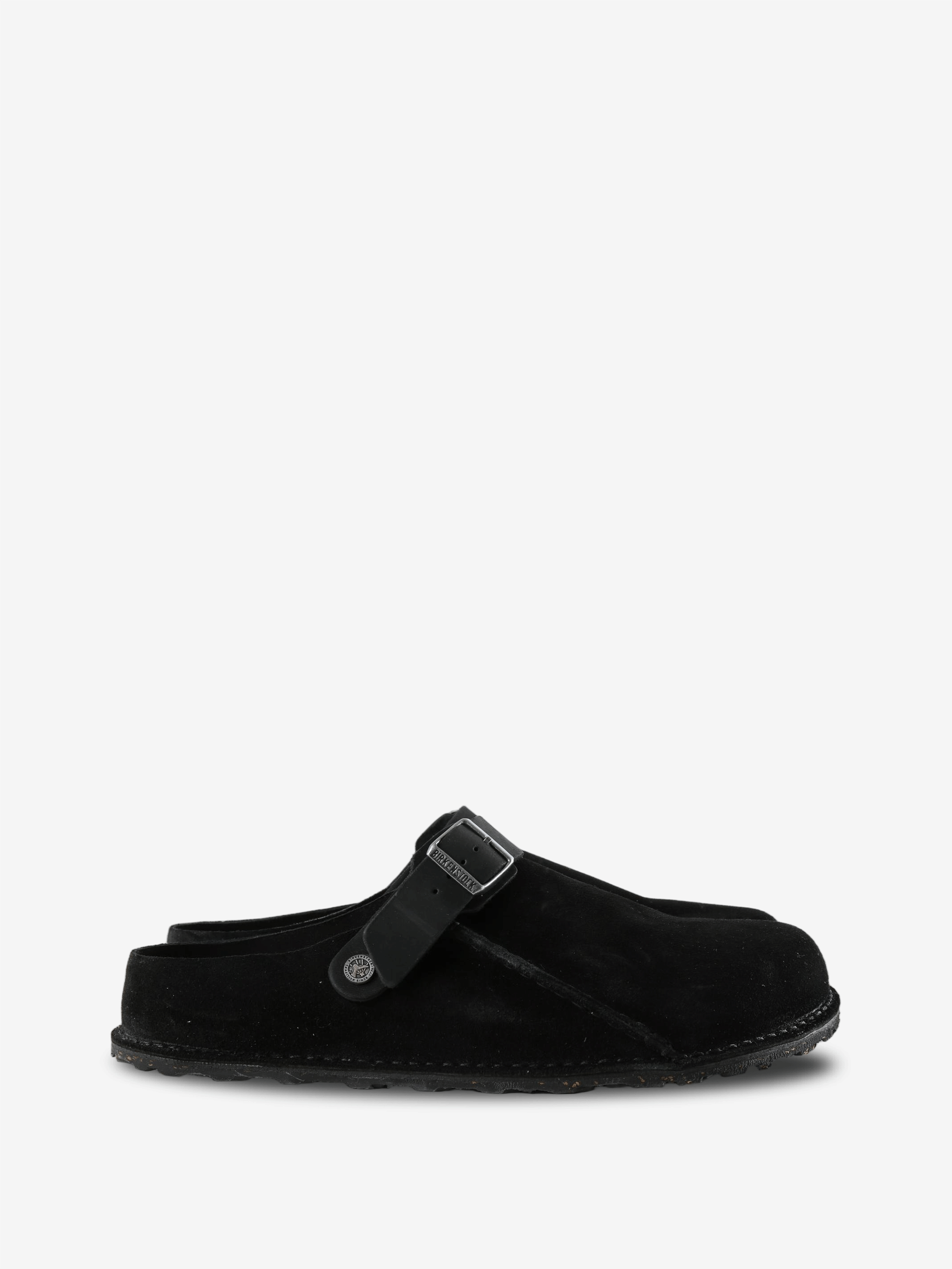 Black sandals, front view