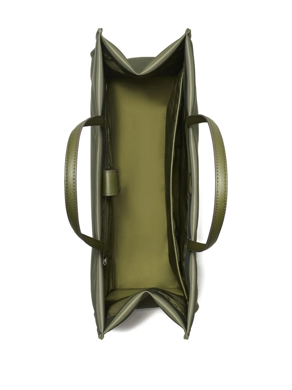 green bag, inside view