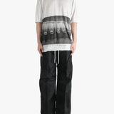 White t-shirt, full body view