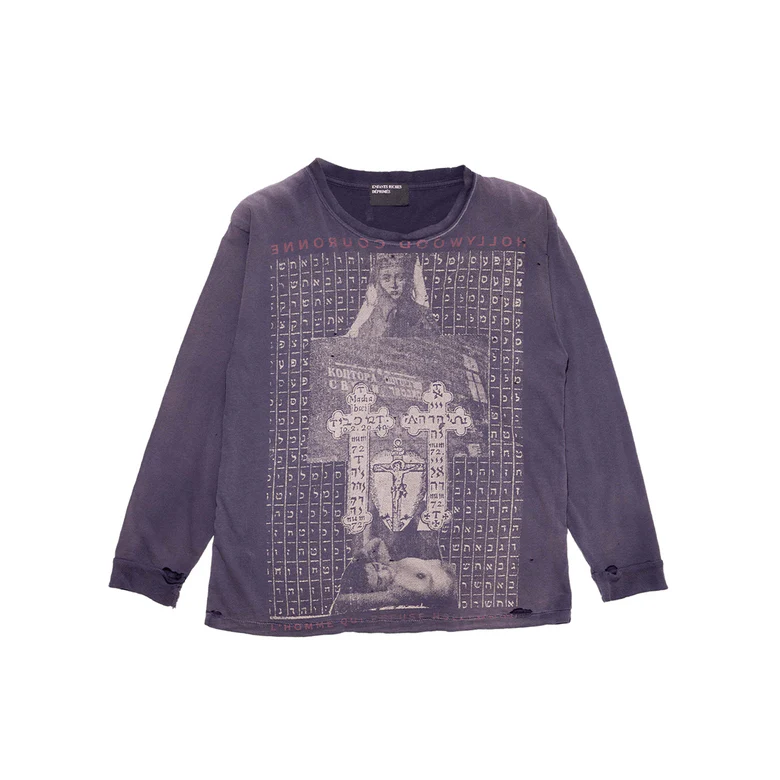Navy t-shirt, front view